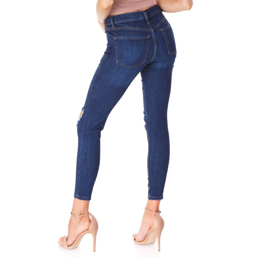 Free People Busted Knee Jeans Distressed Size 25 - Picture 9 of 10
